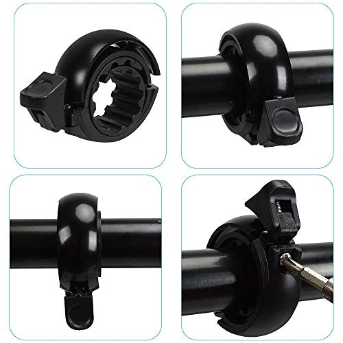 LESOVI Loud Crisp Clear Sound Bicycle Bike Bell,Suitable for All Larger Bicycle Bells of Bicycle Handlebars, Q-Bell Bicycles, Bicycle Mountain Bikes, and Alarm Horn Rings for 22-31mm Handlebars… (Red) - Thumbnail 6