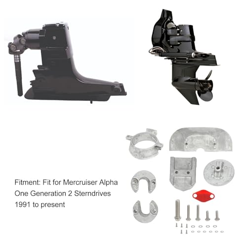 Kit de ánodo de aluminio para travesías seguras en Mercruiser Alpha 1 3