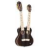 Ortega Guitars Ukelele met dubbele hals, elektro-akoestisch – 8 snaren tenor, tenor – Custom Built Series – inclusief gigbag – cirikoop, natuur (HYDRA-ZS)
