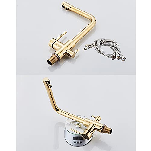 Robinet de cuisine doré Nero pour sublimer votre îlot central - 2