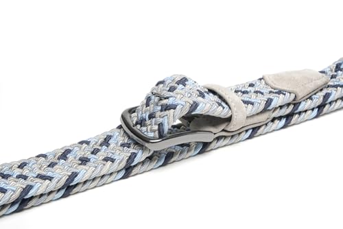Image of Fabio Valenti Canvas Elastic Fabric Woven Stretch Braided Belts for Men Women Junior with Multicolored /Full Sizes
