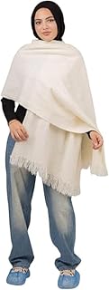 وشاح شتوي للنساء، شال باشمينا ناعم ودافئ للنساء، مقاس واحد