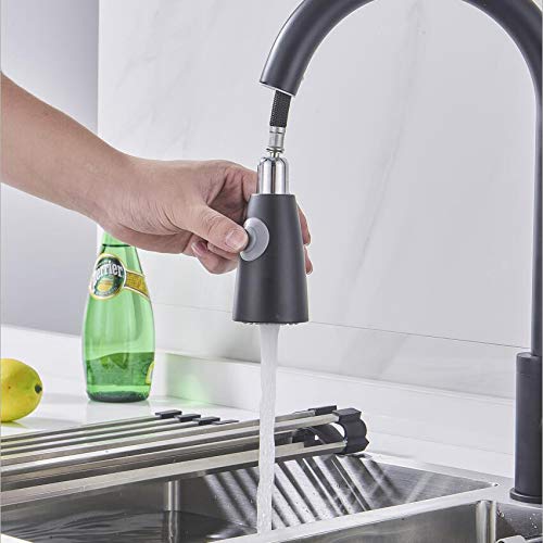 Robinet d'évier noir et argent pour cuisine de ferme et bar - 2