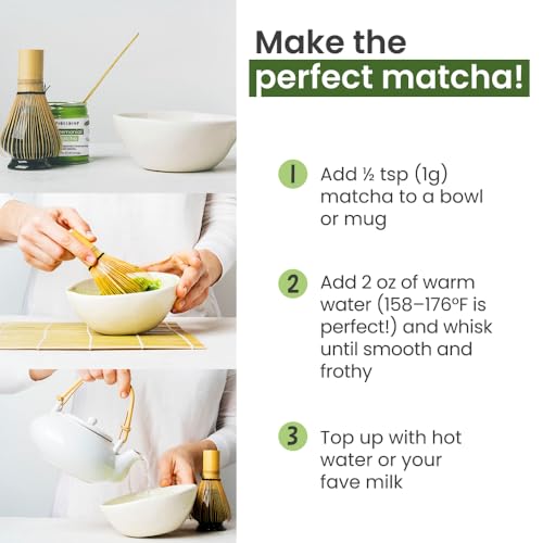 Nahaufnahme des seidig-feinen PureChimp Ceremonial Matcha Pulvers - Detailansicht von PureChimp Matcha Ceremonial 50g...