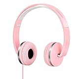 Gorsun Lightweight Sport Headphones with Soft Sweat Proof Earpads - Pink