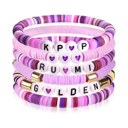 OPVYAEU Kpop Pulsera Niña Kpop Pulsera Pulseras Amistad Pulsera Kpop Regalo Fiesta Cosplay Accesorio Kpop Muñecas Fan Pulsera Accesorio Inspirado en Demon Hunter