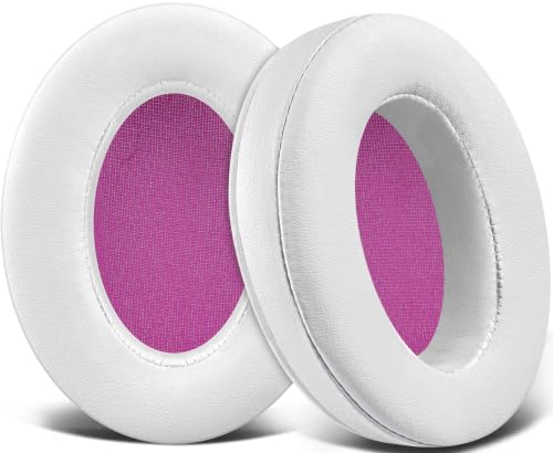 Image of SOULWIT Earpads for ATH M50X /M40X, HyperX Cloud 2 /3 /Alpha, MDR-7506, Arctis 7 /9 /5 /Nova 7 /Pro Wired, G Pro X, Sennheiser HD280, Razer Kaira /Barracuda /Kraken Series, Turtle Beach Stealth - White