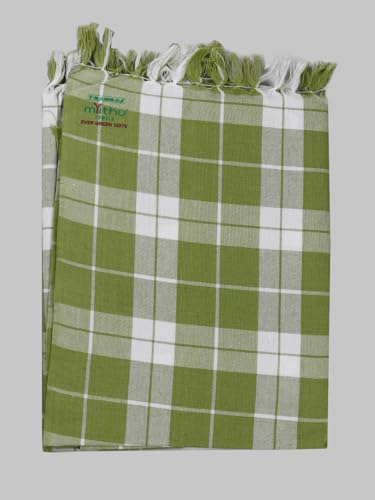 Image of RAMRAJ COTTON Evergreen Plain Checked Towel Colour-One Size(Pack of 3)
