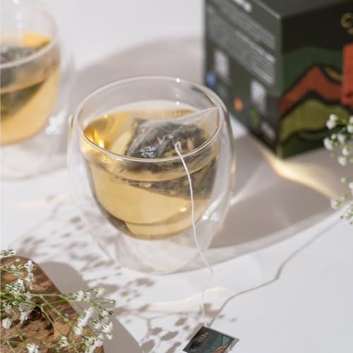 Image of Celeste Digest, Ginger Mint Tea with Lemon | 15 Pyramid Green Tea Bags | 100% Natural Ingredients