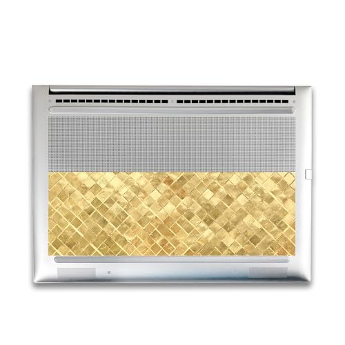 Image of Gaming Skin Compatible with HP Envy x360 16 inch (2023) - Gold Tiles - Premium 3M Vinyl Protective Wrap Decal Cover - Easy to Apply | Crafted in The USA by MightySkins