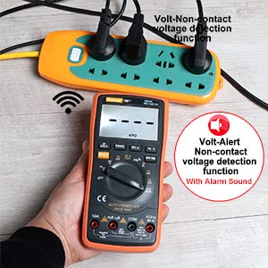 Image of Auto Ranging Digital Multimeter and Clamp Meter - with Storage Bag Battery Alligator Clips Test Leads for AC /DC Voltage /Current Voltage Alert Amp Ohm /Volt (Multimeter Kit)