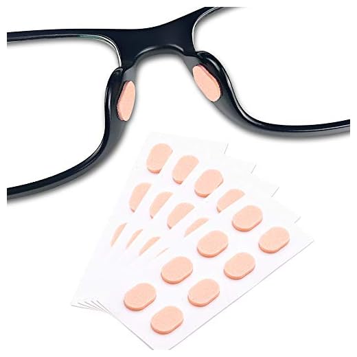 Festful Eyeglass Nose Pads,20 Pairs of Soft Foam Nose Pads, Self-Adhesive Anti-Slip Soft Foam Glasses Nose Pads (Skin Color/1mm)