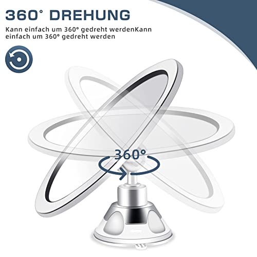 Miroir anti-buée de douche à ventouse pour un rasage sans frustration - 4