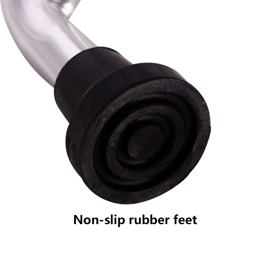 Stampelle a quattro piedi in alluminio/bastone da passeggio Stampelle leggere antiscivolo resistenti all'usura regolabili in altezza per donne e uomini con manico in PVC per anziani Star of Light