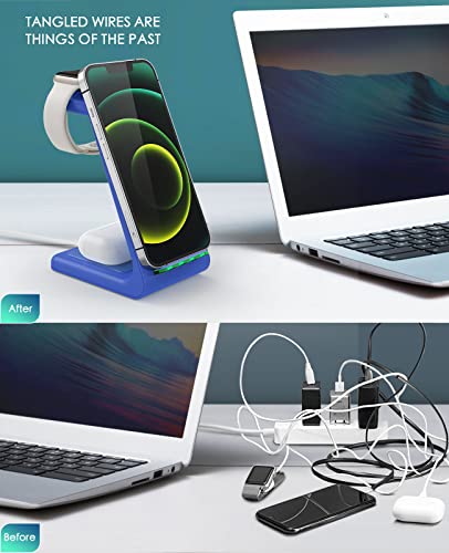 image for LABJOB 3 in 1 Wireless Charging Station, 2025 Upgraded Fast Desk Charg