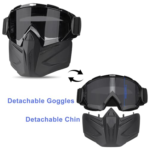 image for VPZenar Airsoft Tactical Helmet and Mask Set - Military Paintball Gear