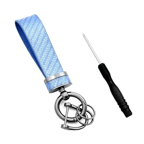 Image of Carbon Car Key Chain, Lightweight and Easy to Store,Fashionable, Perfect for Gifting to Car Owners