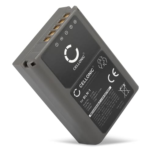 CELLONIC, Batterie pour Caméra Compatible avec Olympus BLN-1, Om-D E-M1, E-M5 Mark II, Pen‑F (7.4V, 1140mAh)