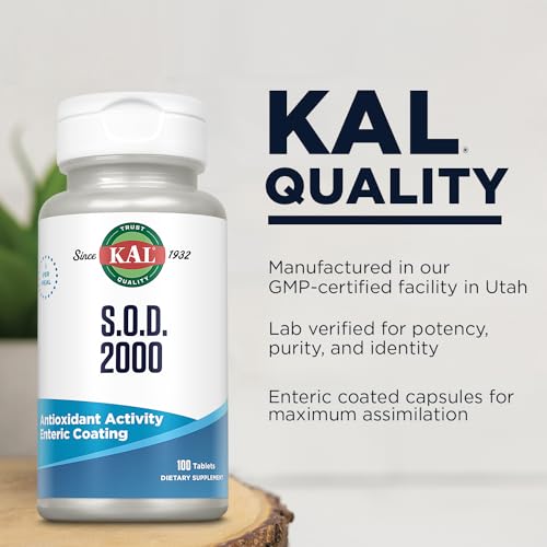 KAL S.O.D. 2000 Antioxidant Supplement