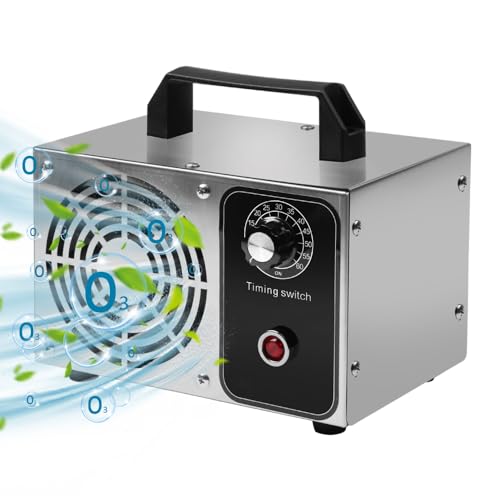 Generador de ozonor 32,000 mg/h Ozonizador Portátil para el entorno Máquina ozonor para el hogar Purificador de Aire (32000 mg/h)