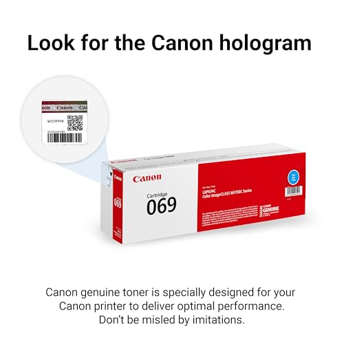 Canon Genuine 069 Cyan Toner Cartridge Compatible with MF753Cdw, MF751Cdw, LBP674Cdw - image 2