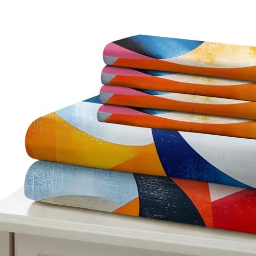 Housse de Couette 3D Parure de Lit Microfibre Résistante Respirante Flux de Feu - 7
