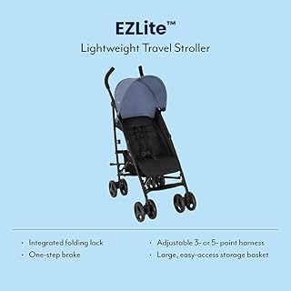 Graco EZLite, ultimate easy-to-use lightweight stroller at only 6.6kg for on-the-go families. Suitable from birth to approx. 3 years (0-15kg), Stormy fashion