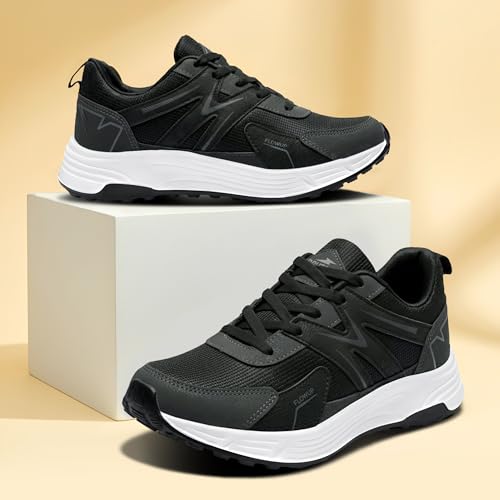 Image of BRUTON RuneX-624 Men's Casual Sneakers | Stylish Lightweight Lace-Up Shoes for Men | Comfortable Walking Shoes | Trendy Fashion Footwear