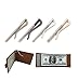 Bobeey 5PCS 80mm Spring Money Clip Bar for Wallet Quality Leathercraft Accessories,Money Organizers Clip for Wallets,Money Holders,BBMC1 (5pcs, Brussed Brass) …