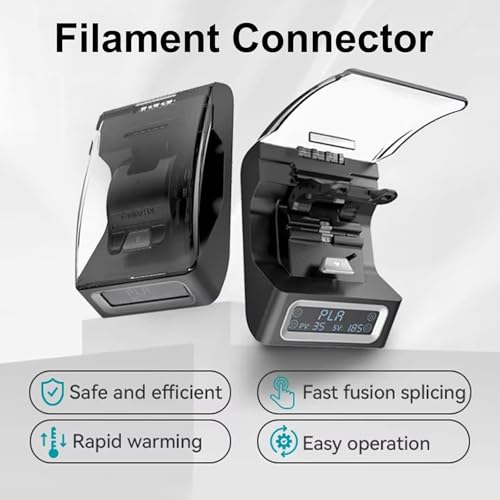 Spawarka filamentu do druku 3D z 180 szt. tulei PTFE 1,75 mm, szybkie nagrzewanie do 240°C, kompatybilna z PLA, PETG, TPU, ABS, PA, nylon, idealna do studia druku 3D