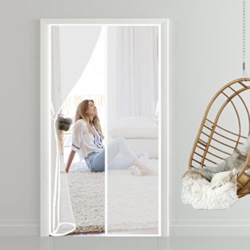 Moustiquaire de porte aimantée 140x225 idéale pour le patio et le jardin - 2