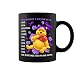 Fibromyalgia's Tasse à café en céramique avec ours en peluche « A Real Pain in The Head Neck » Noir 325 ml