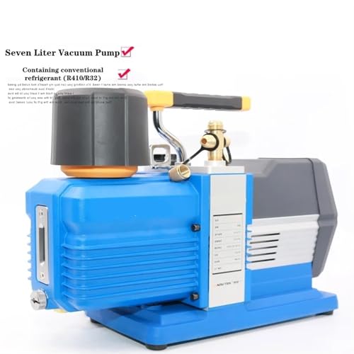 Bomba de vacío industrial de dos etapas VRP-15D para aire acondicionado de frío profundo, con batería de litio de 7 L, compatible con refrigerantes R410, R32 y R1234YF miniatura 3