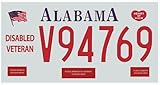 30x15 cms en métal OPO 10 - Plaque d\'immatriculation Américaine - réplique de Plaque réelle USA en métal 30x15 cm : Alabama (C01)