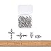 Pandahall 10sets Antique Silver Rosary Cross and Center Sets Alloy Crucifix Cross Pendants and Centerpiece Catholic Virgin Links for Rosary Bead Necklace Making