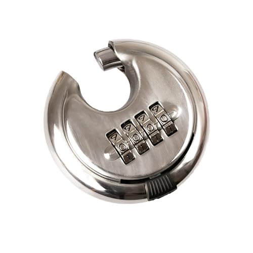 Candado de disco de 4 dígitos HMF 3502-09 para seguridad perimetral exterior 4