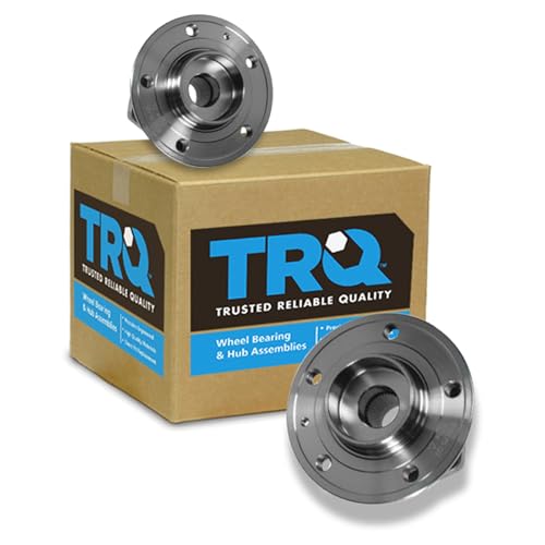 Image of TRQ 2 Piece Front Wheel Bearing & Hub Assembly Set Compatible with 1999-2004 Volvo C70 1999-2000 S70 V70