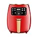 4.5digital Air Friteuse, cuisinière d'ocules de Four 1200W avec écran numérique à LED et Pot de friture Non escamotable, pour la Cuisson de la Graisse Faible en Bonne santé de l'huile