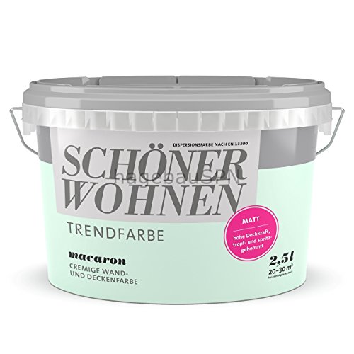 SCHÖNER WOHNEN FARBE Trendfarbe »macaron«, matt 2.5 l, 10,80€/Liter