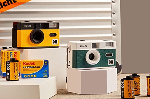 Kodak Reusable Ultra F9 35Mm Film Camera, Fixed-Focus And Wide Angle, Build In Flash And Compatible With 35Mm Color Negative Or B&W Film (Film And Battery Not Included) By Corex (Green) #TOP4