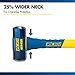 Estwing 4-Pound Hard Face Sledge Hammer, 50-55 HRC, 16-Inch Fiberglass Handle, Overstrike Protection, Textured Grip