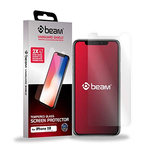 Beam Vanguard Shield Tempered Glass Screen Protector for Apple iPhone 11 / XR [Easy Installation] [Case Friendly] (6.1-in) (Replacement Guarantee) â€¦ (Clear)