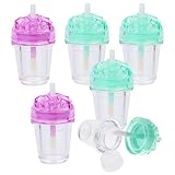 JOINPAYA 7 Stück Nachfüllbares Lipgloss Transparent aus Kunststoff Kleine Selbstgemacht Lippenbalsam Tuben für Reisen und Kosmetikherstellung Zufällige Farbe