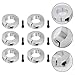 Shaft Collar Adjusting Ring Set 20mm ID 40mm OD Aluminum Alloy with M5 Set Screw for Precise Positioning in Industrial Equipment Handcarts Go-Karts and Pedal Cars Silver 6 Pack