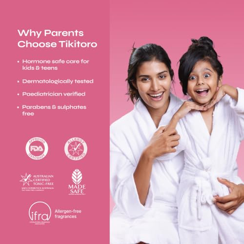 Image of Tikitoro Kids Nourishing Hair Conditioner with Shea Butter, Olive Squalane & Marula Oil | Gentle Detangling Conditioner | Smoothens & Hydrates | (Age: 4+) (150 ml x 1)