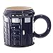 Doctor Who Tardis Police Box Taza de café Taza de cerámica con tapa para té Tazas de leche Regalos creativos de Navidad para niños