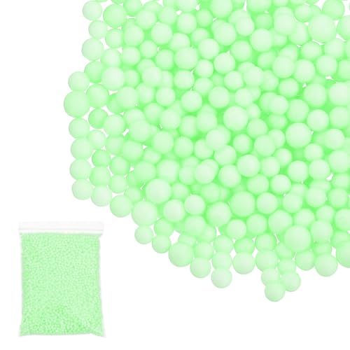 Bolas de espuma de poliestireno verde claro de tamaño calibrado PATIKIL 2