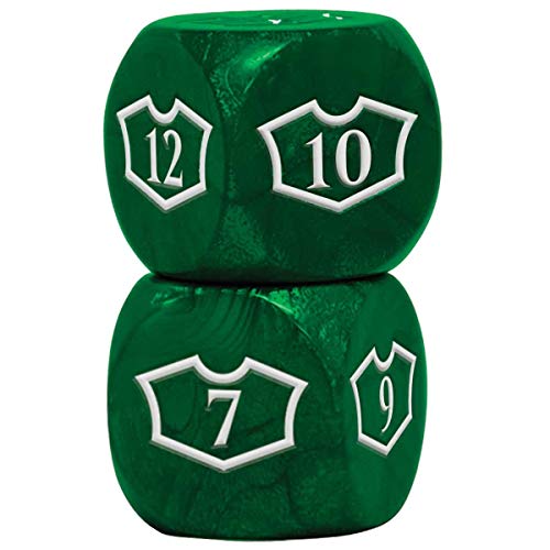 Ultra Pro deluxe 22mm wald loyalty dice set mit 7-12 für magic: the gathering
