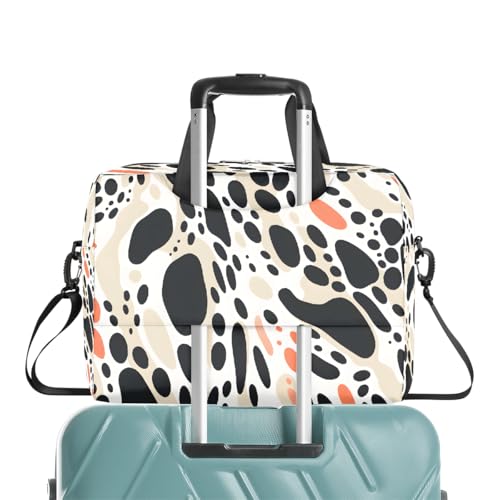 Maletín para portátil con estampado de piel de vaca 15.6" miniatura 7