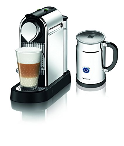 Nespresso Citiz C111 Espresso Maker with Aeroccino Plus Milk Frother, Chrome